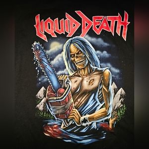 LIQUID DEATH RARE NOS NWOT LARGE SHIRT,iron maiden,metallica,slayer,pushead